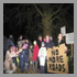 Photograph of protesters campaigning against the Linsdale Bypass